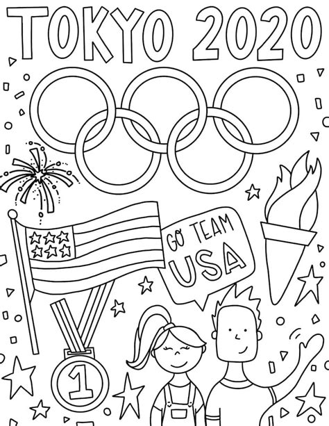 Tokyo Olympics 2020 Coloring Pages - Free Printable Coloring Pages for Kids
