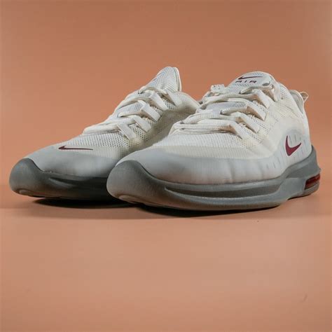 Nike Men's Air Max AXIS White/Team Red-Cool Grey Shoe… - Gem