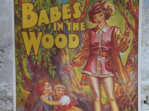 Original Vintage British Babes in the Wood Pantomime poster - Etsy 日本