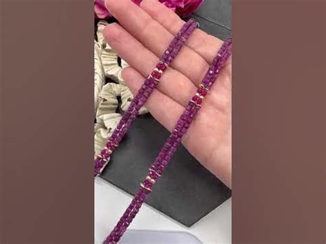 Украшения с РУБИНОМ #jewelry #украшения #бусы #шайдова #рубин - YouTube