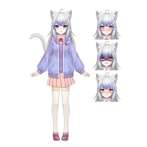 vtuber model super fine video full body live2d sample custom made