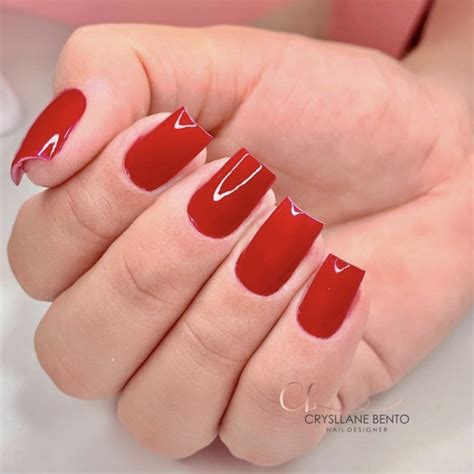 Modelo De Unha Vermelha - 15 modelos fashions de unhas decoradas vermelhas para apostar - Eu Total