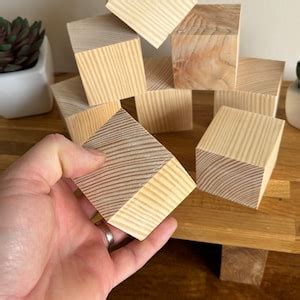 Wooden Cubes, Crafters Blocks, Pine Cubes for Projects, Baby Blocks ...
