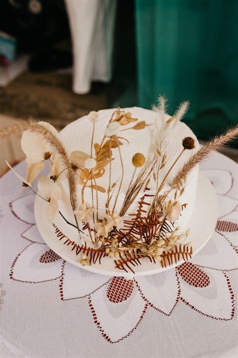 white cake   table  stock photo
