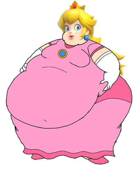 Fat Princess Peach (Remake) by TravisTheGainer on DeviantArt