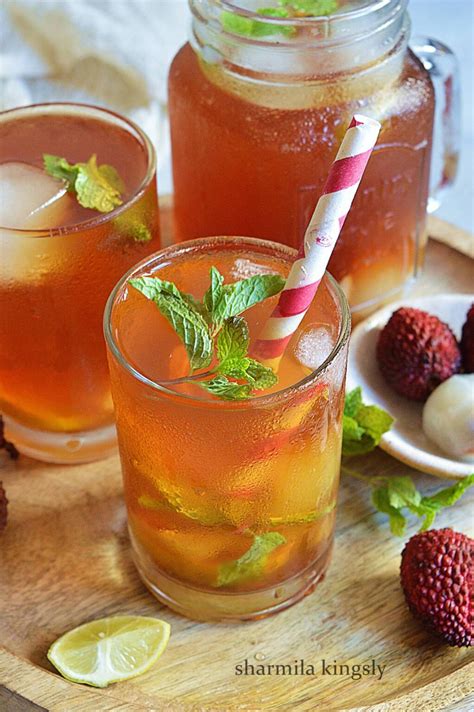 lychee iced tea cook  sharmila