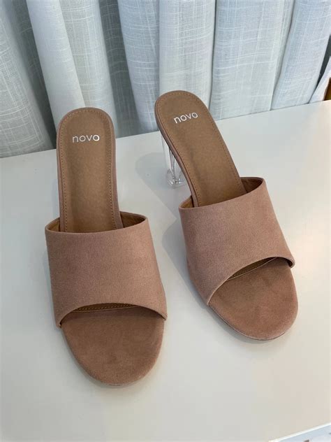 Nude mules with clear heel - size 10 – The Social Wardrobe