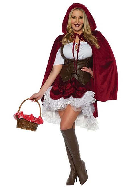 adult sexy little red riding hood costume 3