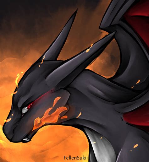 Shiny charizard painting by Izo-Ink on DeviantArt