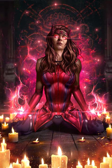 ArtStation - Scarlet Witch MCU - Marvel FanArt