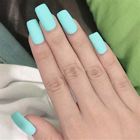 Mint Green Color Nails - Design Talk