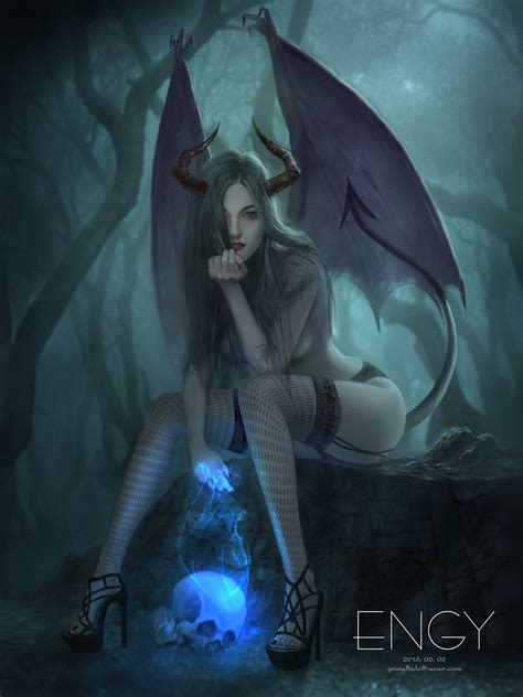 ArtStation - The Succubus in forest