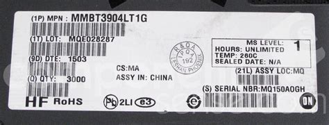 MMBT3904LT1G ON Semiconductor | Component Sense