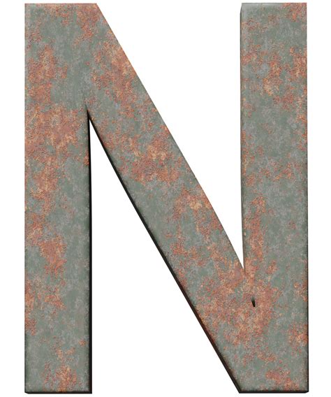 rusted letter    metal royalty  stock illustration