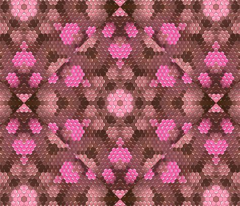 pink  brown heart quilt pattern