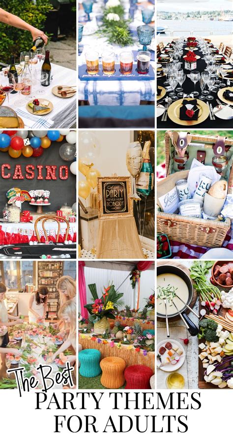 Best Party Themes for Adults (Tons of Theme Ideas) | Pizzazzerie