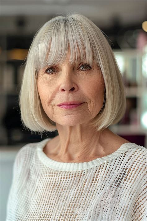 30 Low-Maintenance Bob Haircuts for Women Over 60 with Style