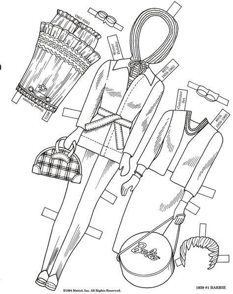Miss Missy Paper Dolls: Barbie 1994