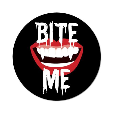 Bite Me Sticker Decal | Pop Art Stickers - Little Sticker Boy