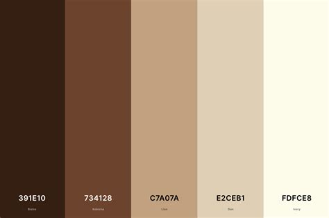 cream color palettes  names  hex codes creativebooster