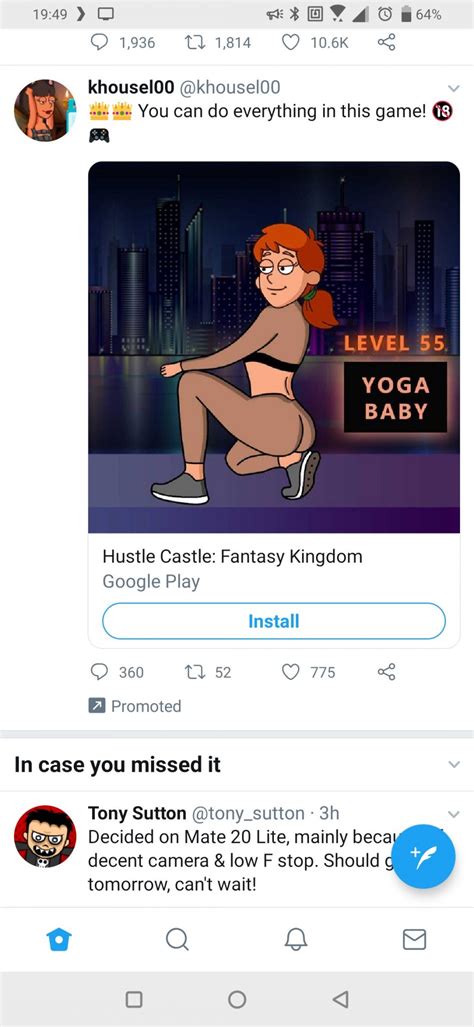 Suggestive Hustle Castle adverts appear on Twitter - Coolsmartphone