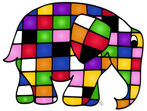 catch em early elmer  patchwork elephant