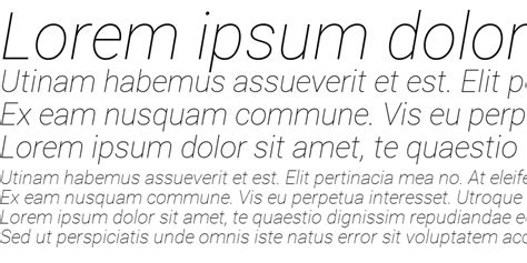 Roboto Thin Italic : Download For Free, View Sample Text, Rating And ...
