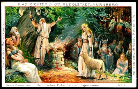 German Tradecard - Pagan Sacrifices | Flickr - Photo Sharing!