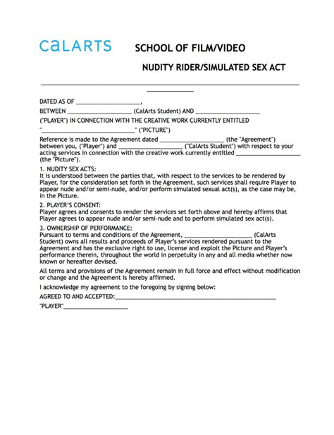 Nudity/Simulated Sex Act Rider - 2 Pop