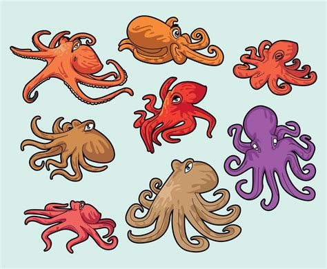 octopus vector art  vectorifiedcom collection  octopus vector