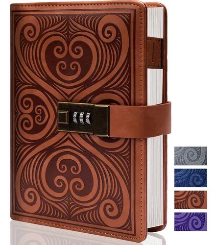 Diario Com Cadeado Masculino - Diário Cagie Com Cadeado Para Homens Diário Vintage Com Cad | Frete grátis