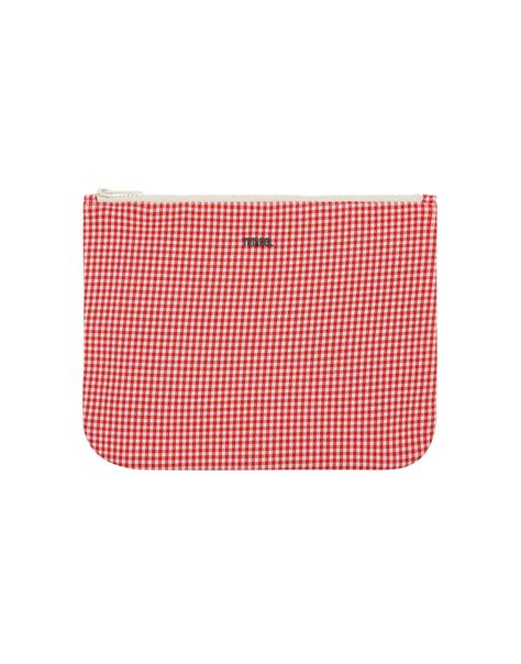 VINCA PRON Red Gingham Triangle Bikini Set
