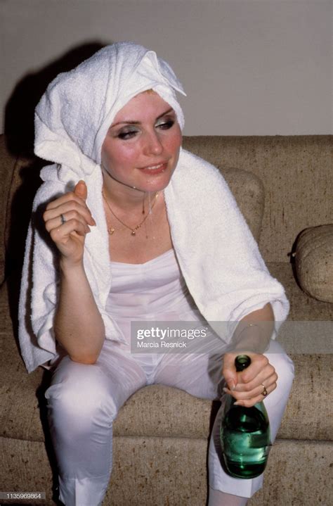 Photo of American New Wave musician Debbie Harry, of the group