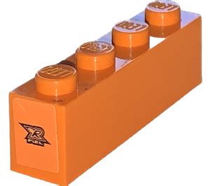 lego orange brick     xr fuel  orange background sticker