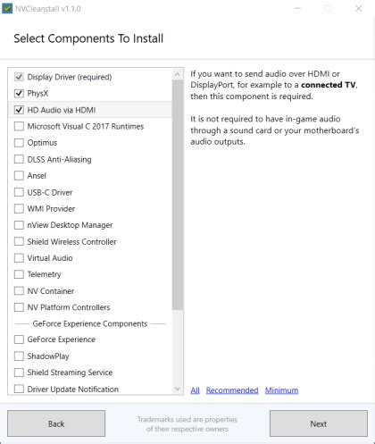 NVCleanstall Download - Nvidia-Grafiktreiber anpassen