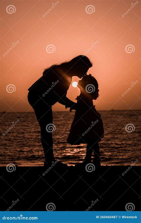 kiss   forehead silhouette