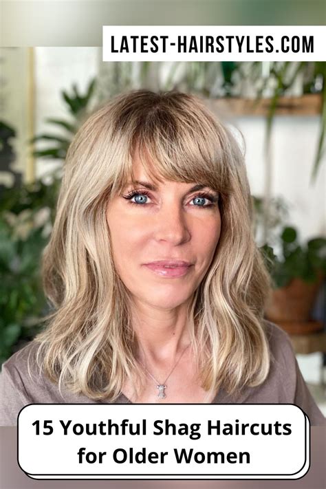Are you an older woman looking for a new shaggy haircut? Check out ...