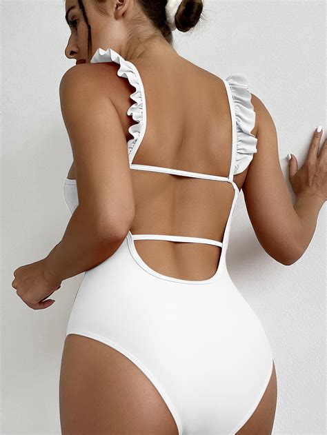 Viottiset women s cutout high cut one piece thong swimsuit bikini
