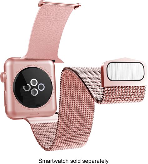 Raptic Hybrid Mesh Watch Band for Apple Watch 38mm, 40mm, 41mm Rose ...