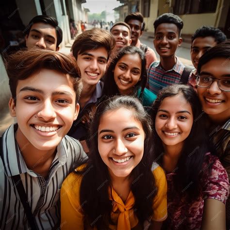 Premium AI Image | Indian friends taking selfie together on friendship day
