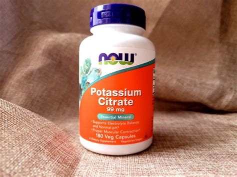 NOW Foods, калий цитрат, Potassium, 99 мг, 180 капсул — Купить добавки ...