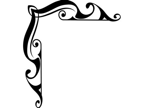 Ornamental Vintage Corner PNG Transparent Design - Freepngdesign.com