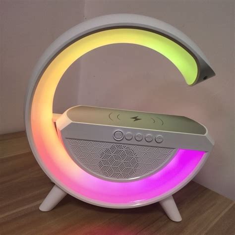 Rechargeable RGB Wireless Charging Station with Speaker | Tnkle Mart