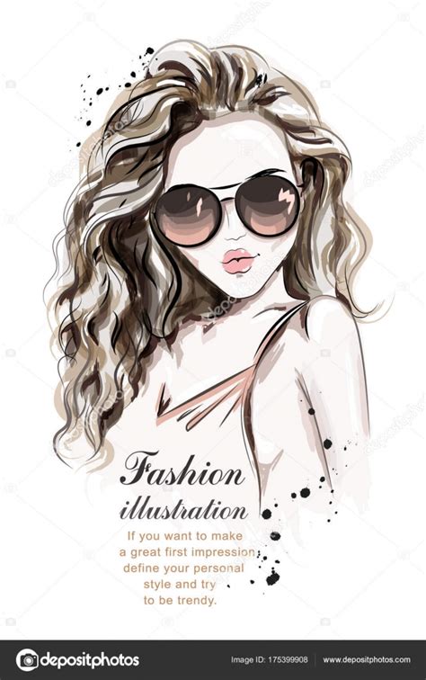 Красивые девушки фото рисованные - коллекция