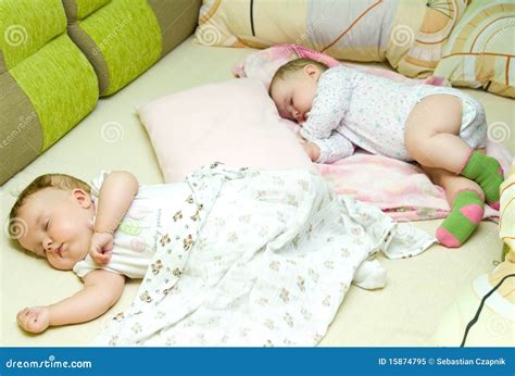 Sleeping babies stock image. Image of infant, children - 15874795