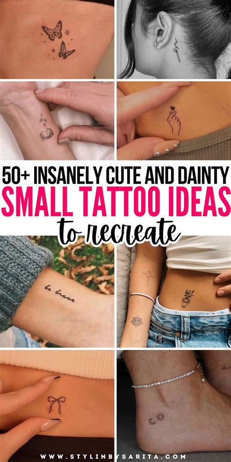 insanely cute  dainty small tattoo ideas  recreate cute small