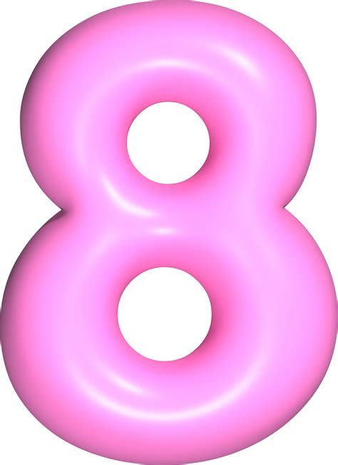 rosado  numero   png