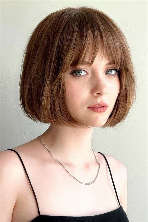 Angled Bob Hairstyles 2022 With Bangs