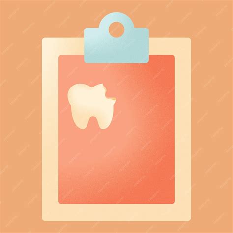 Dental cute characters brown dental patient data39s sticker | Premium