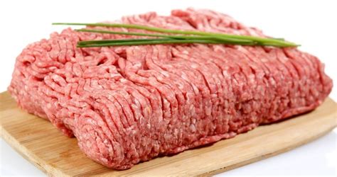 ground beef raw prepared food